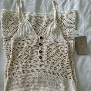 Akoia swim crochet dress esme crochet dress marked M/L but best fits a Small NWT